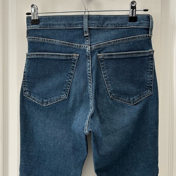 Topshop Jamie Skinny Jeans High Rise Ankle Cropped Raw Hem Blue Size 26 - Picture 6 of 12